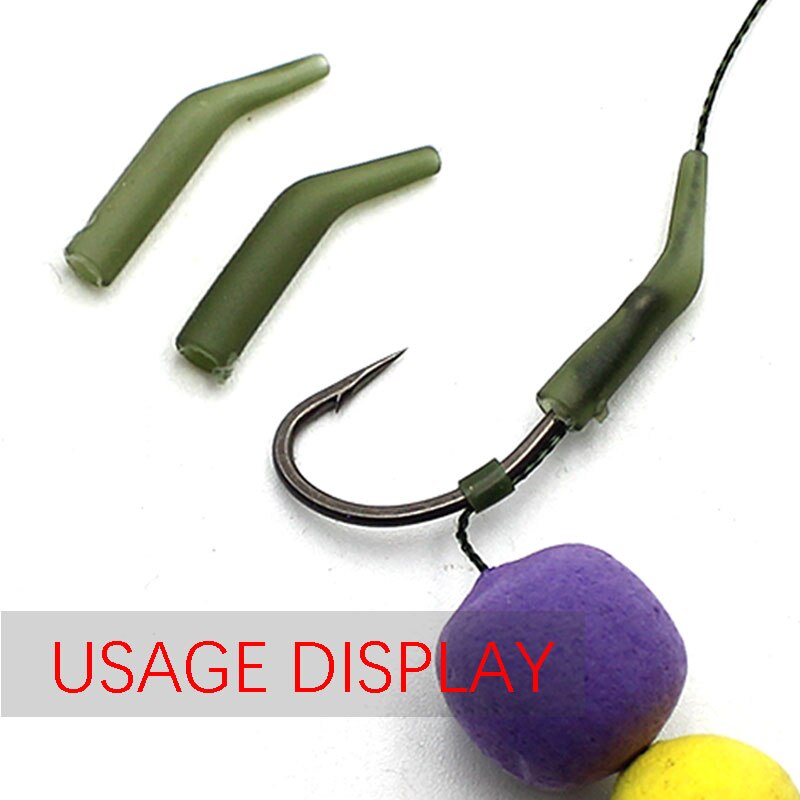 20pcs Carp Fishing Accessories Terminal Anti Tangle Sleeves For Carp Fishing Hook Line Aligner Carp Feeder Hair Rigs Fish Tackle