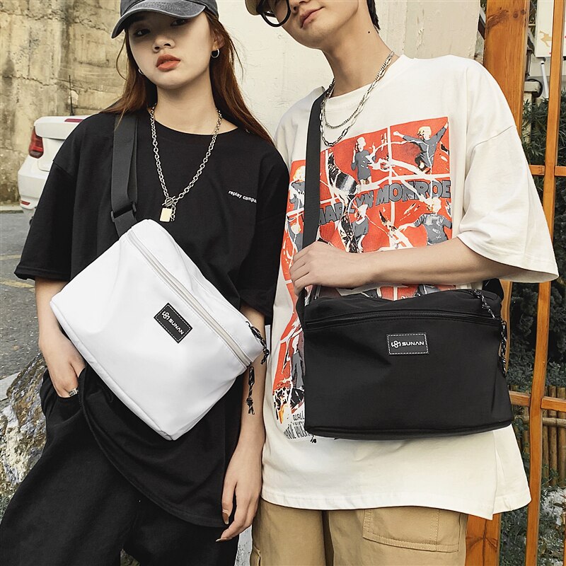 Brust Tasche Paar eins Wilden Umhängetasche lässig Einfache Schulter Tasche Mädchen Straße Trend Diagonale Schulter Tasche