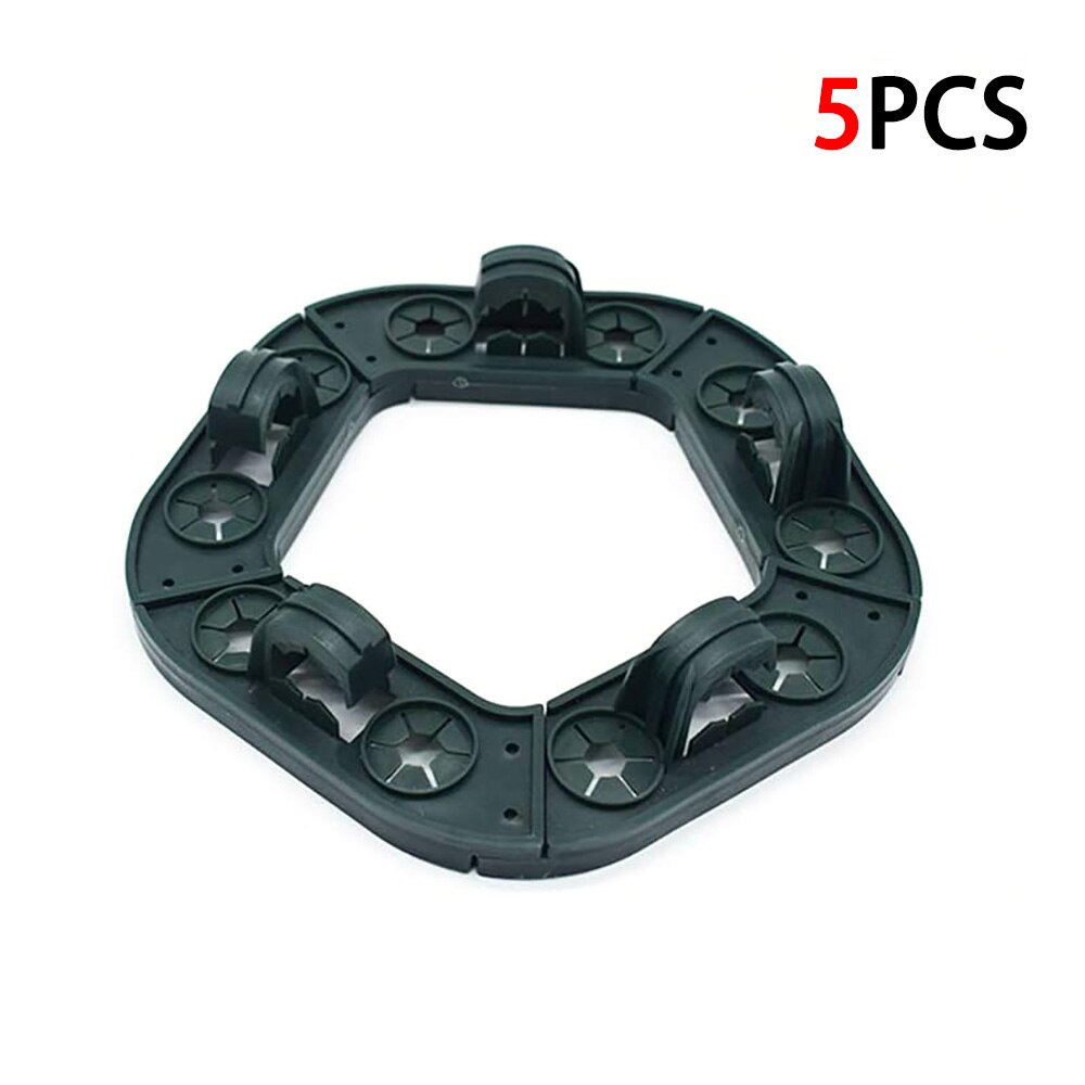 5 Pcs Garden Climbing Plant Support Peas Beans Fixed Frame Bamboo Wig-Wam Holder Cane Stakes for Support Climbing Plants: Pentagon 5Pcs