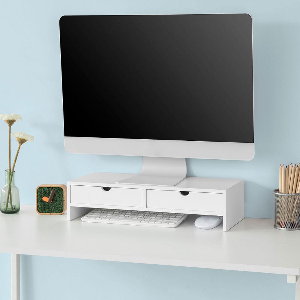 Réhausseur d'écran Support de Moniteur écran Ergonomique Support , Ordinateur Portable ou écran TV,SoBuy®BBF02-W