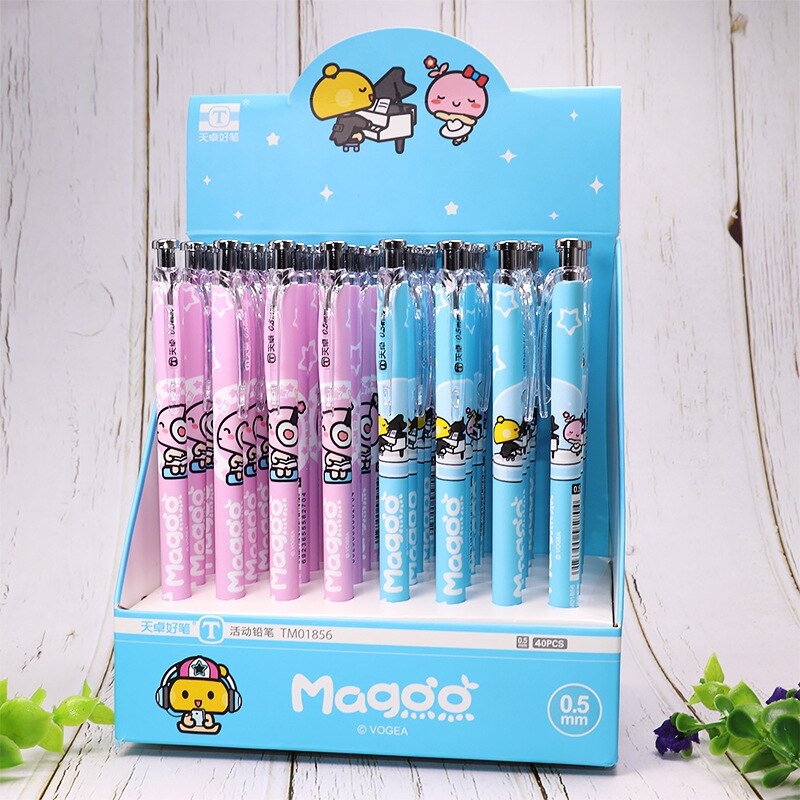 40 pcs/lot Hero Series Mechanical Pencil Cute Student Automatic Pen For Kid School Office Supply Promotional: 01856  0.5MM
