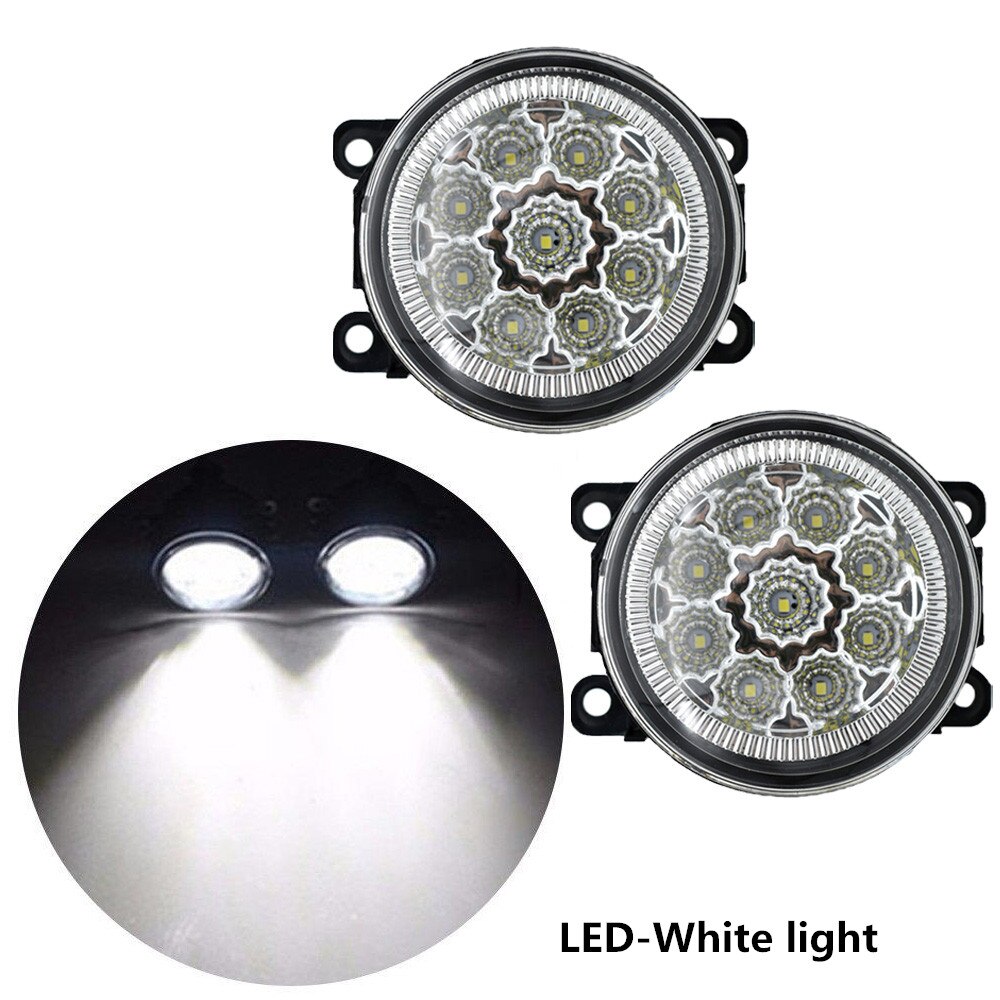 Feux antibrouillard pour Ford Edge pièces/paire, pour Focus MK2/3 Fusion Fiesta Tourneo Transit LED, pour Ford Figo 2001 , 2: LED-White