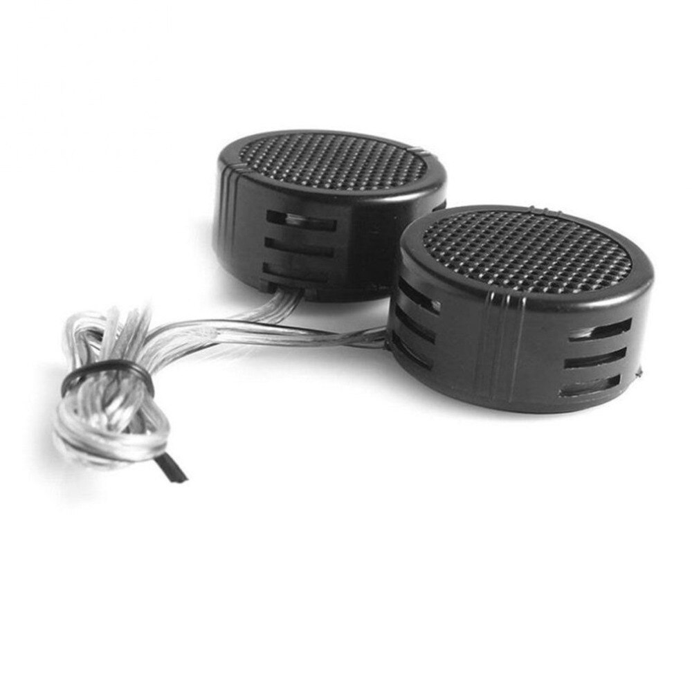 2 uds coche 500w potencia incorporada resistente y Durable cruces de altavoces Tweeter de cúpula de tamaño compacto