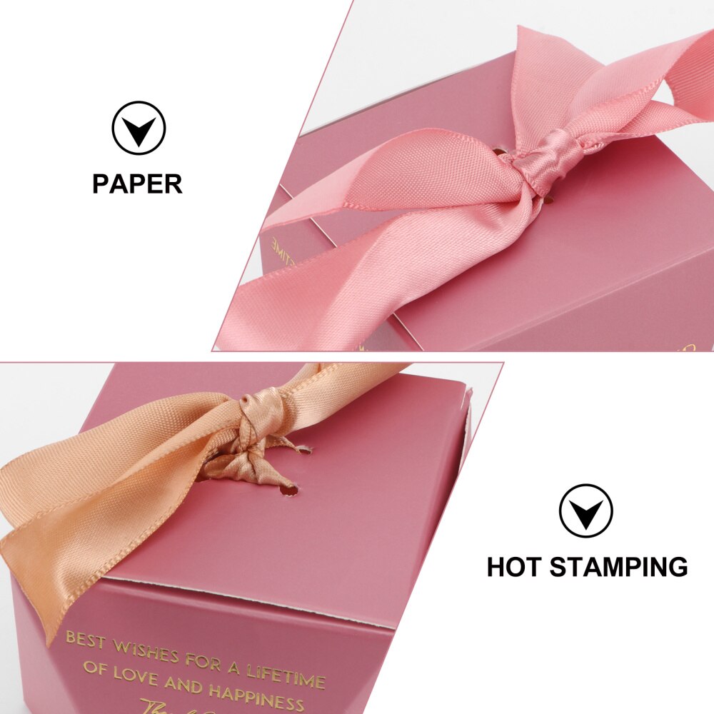 20Pcs Wedding Candy Box Diamond Shaped Packing Box Box Decorative Candy Case for Party Wedding