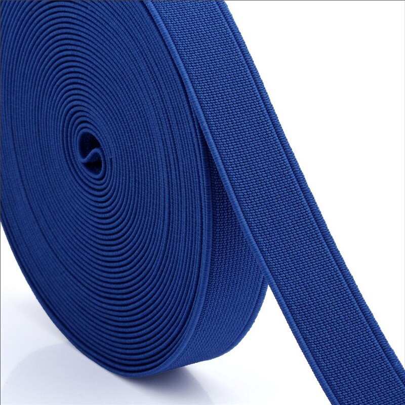 1.5cm kleuren gebreide elastische band diy knutselen dikkere schuine banden schoenen haarelastiek hoofdband jurk kant rand naaien kraagbanden: Donkerblauw