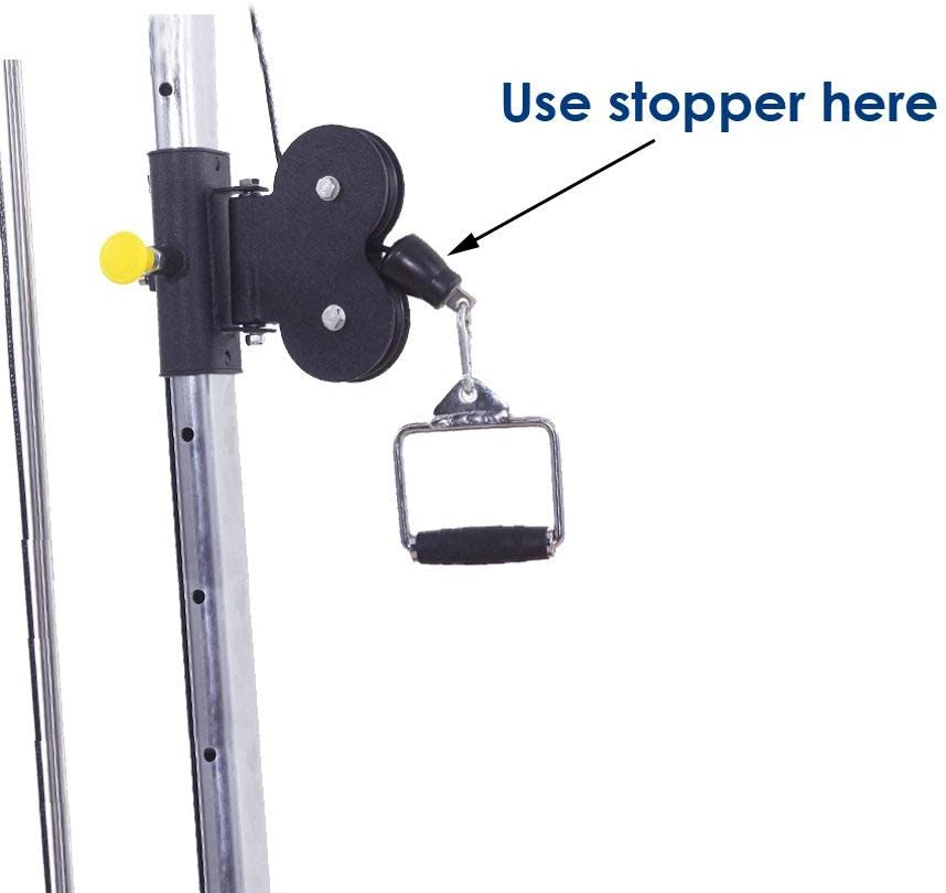 Máquina de polea de gimnasio, repuesto de tope de bola de Cable para Cable de 5mm o 6mm de diámetro, para entrenamiento de remo y espalda de bíceps