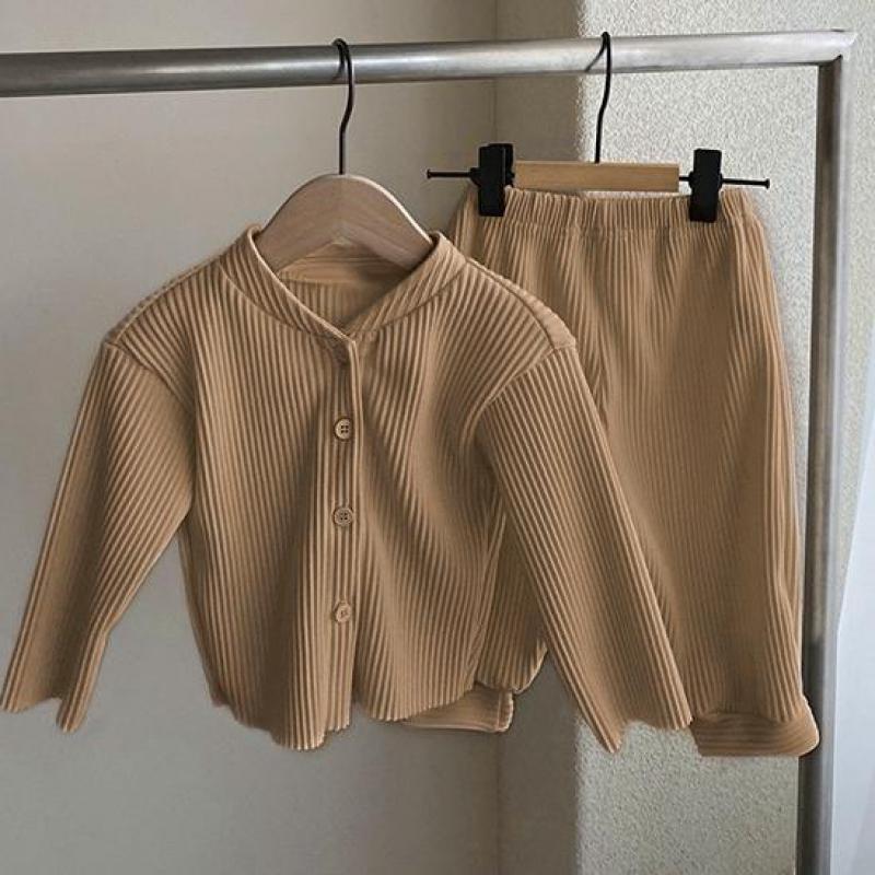 Bebê crianças moda com nervuras elástico calças longas meninos meninas casual manter quente crianças calças outono inverno todder exterior