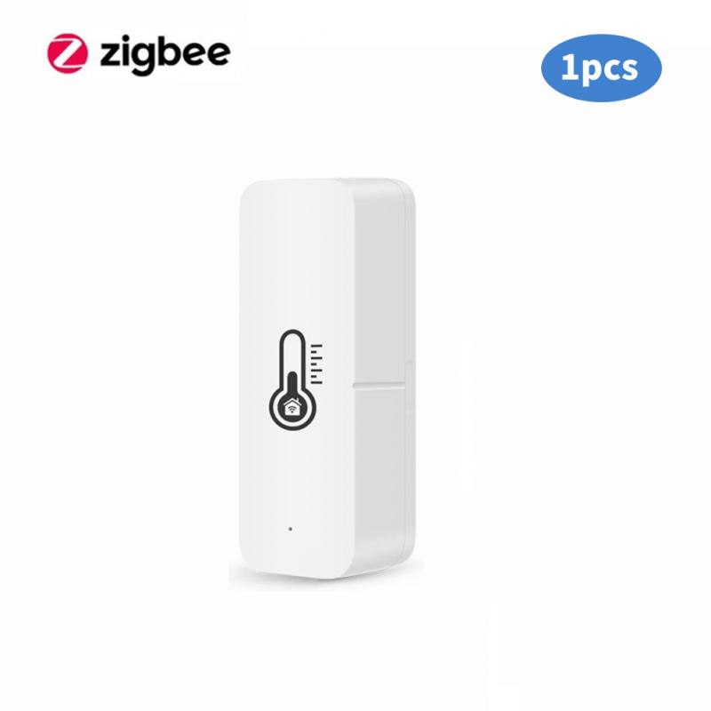 Wifi ZigBee Tuya Smart Temperature And Humidity Sensor Smart Home Indoor Hygrometer Controller Monitoring For Alexa Google Home: Zigbee 1pcs