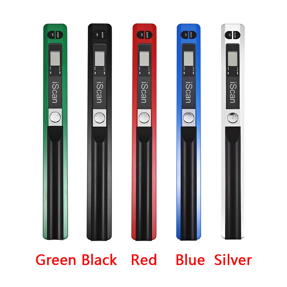 Mini escáner portátil de documentos, pantalla LCD de 900DPI, formato JPEG/PDF compacto, USB 2,0, alta velocidad