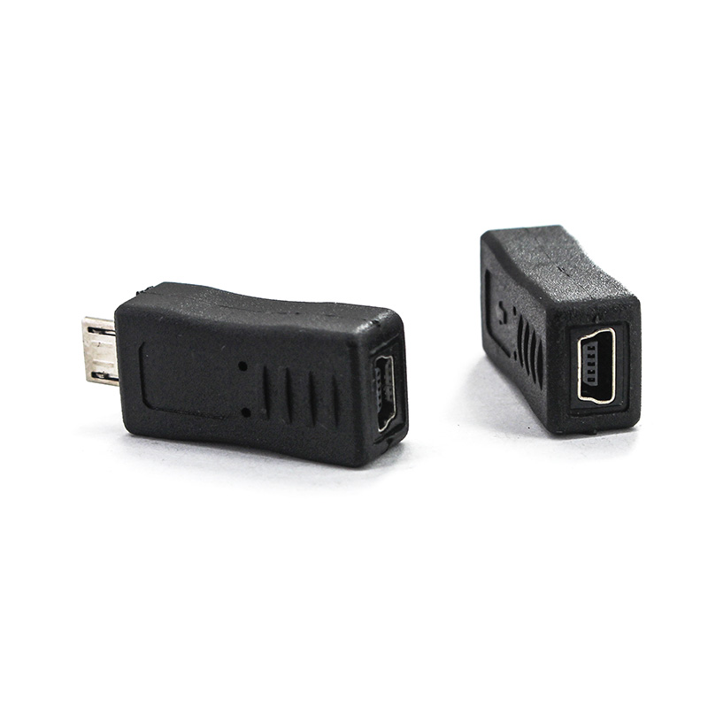 2/5/10 pcs Micro USB male to Mini USB female adapter charger converter adapter car OTG data conversion head