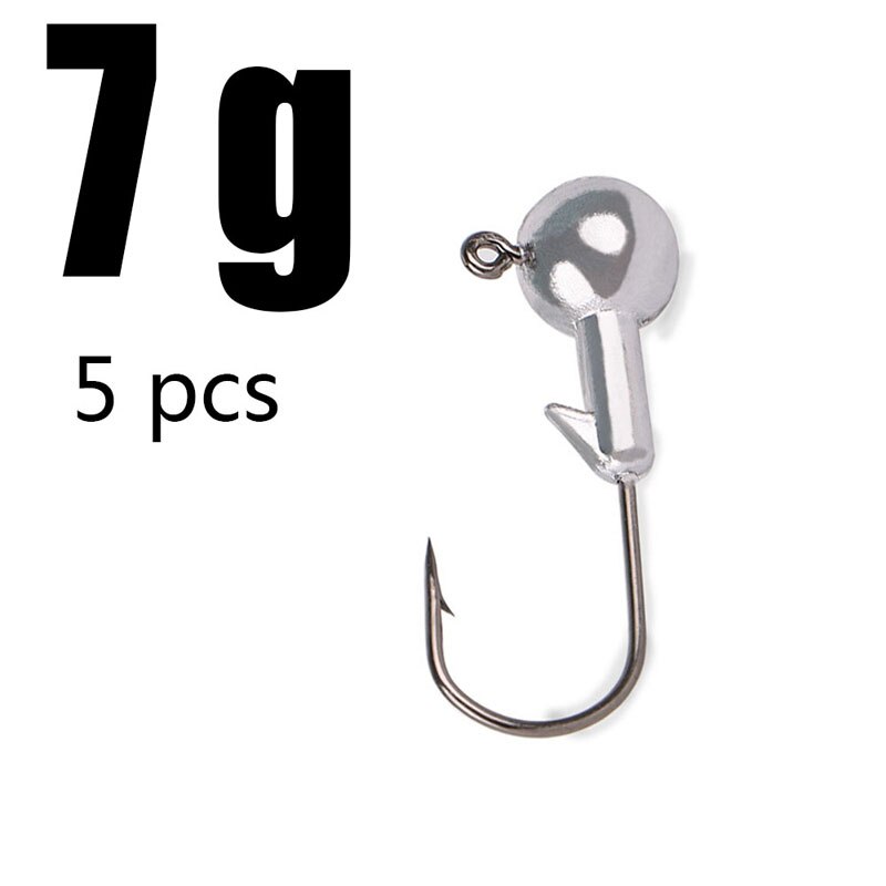 1g 2g 3g 4g 5g 10g 20g 22g 25g 28g crank Jig head hook fishing hook lead head Jig lure hard bait soft worm jig hook for fishing: 7g