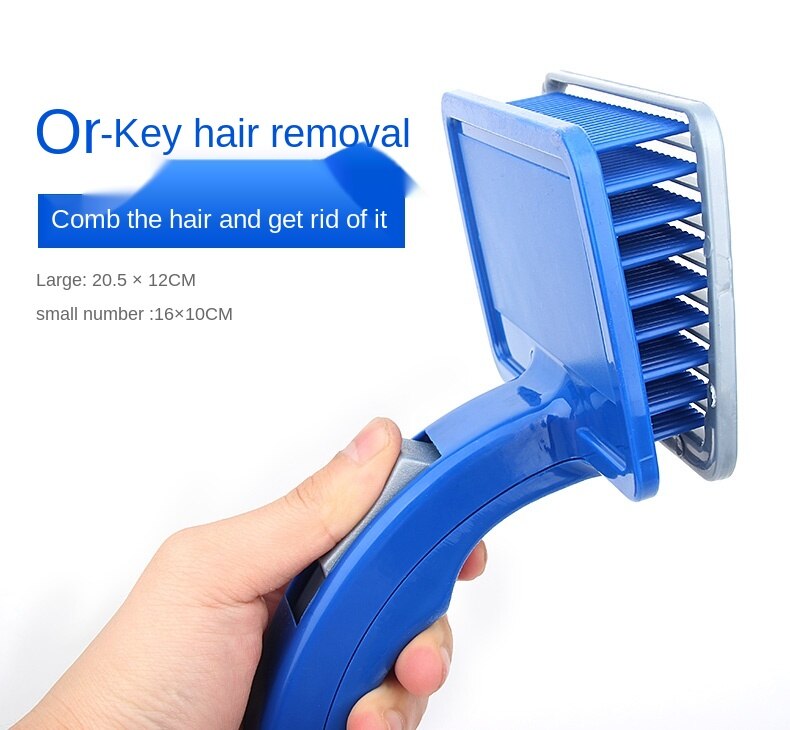 Stylingkammen voor huisdieren, kammen voor huisdieren, hondenschoonheid, haarloze plastic automatische kam, hondenborstel, dierenbenodigdheden, hondenbenodigdheden