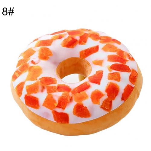 Tapis de voiture en peluche 3D, nourriture Donut en peluche drôle, maison canapé chaise, coussins de voiture: 8