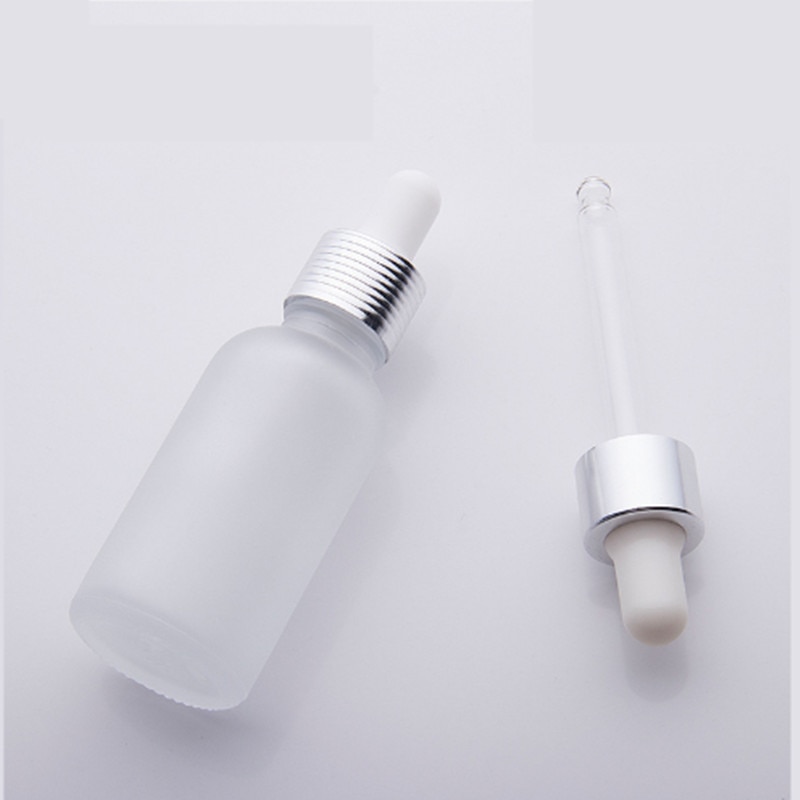 10 ml 15 ml 20 ml 30 ml 50 ml 100 ml frostglas droppflaska för e vätskeflaskor med pipett för kosmetisk parfym eterisk olja