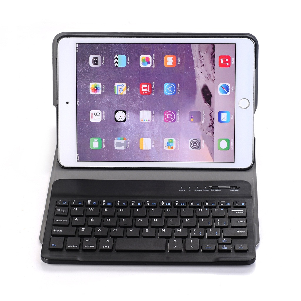 35@ Keyboards Gaming White Ultra Slim Leather Case Detachable Bluetooth Keyboard Cover For Ipad Mini 1,2,3 Clavier Gamer