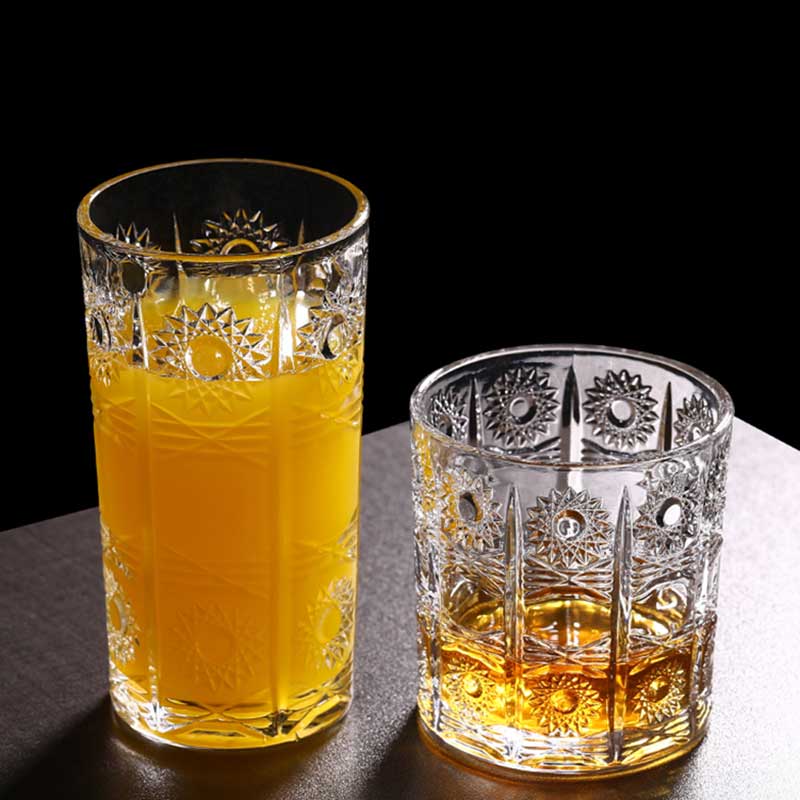 Retro præget cocktailglas vin brandy whisky glas te mælk kaffekrus hjemme bar kontor drikkeglas drikkevarer