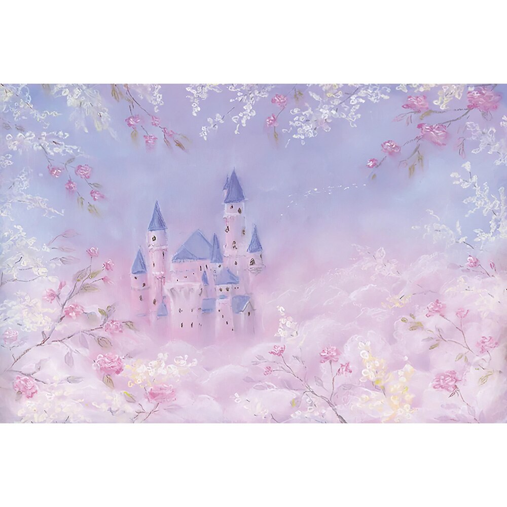MEHOFOND 7x5ft Roze Meisje Verjaardag Fotografie Achtergronden Wonderland Bloemen Vlinder Ballonnen Baby Shower Cake Smash Decor Party Achtergrond Banner Portret Fotostudio Benodigdheden