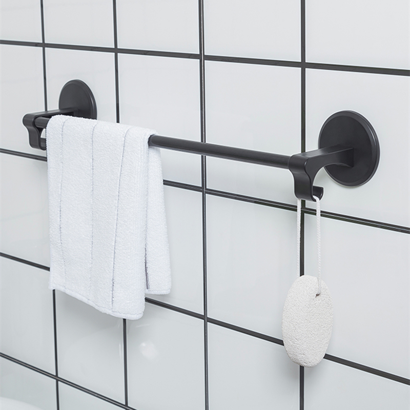 Toallero nórdico, toallero montado en la pared, toallero, barra única, pasta fuerte, estante para toallas con gancho, toallero de baño, colgador de 4 colores