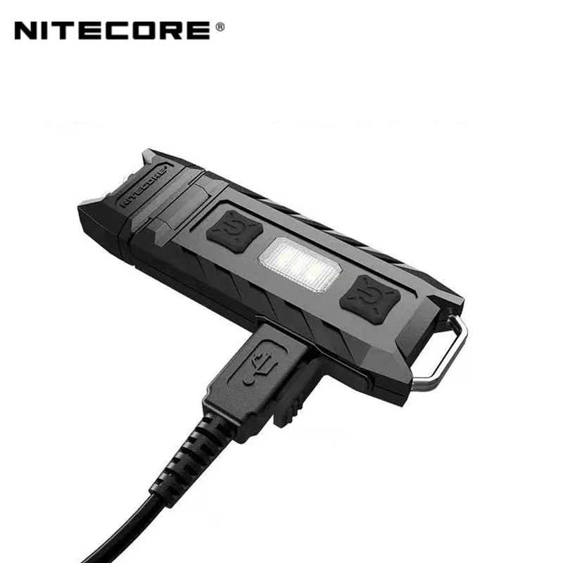 NITECORE THUMB Luz de trabajo Llavero Luz 85 Lúmenes Recargable 120 ° Mini linterna LED con fuente de luz dual y esquina del pulgar
