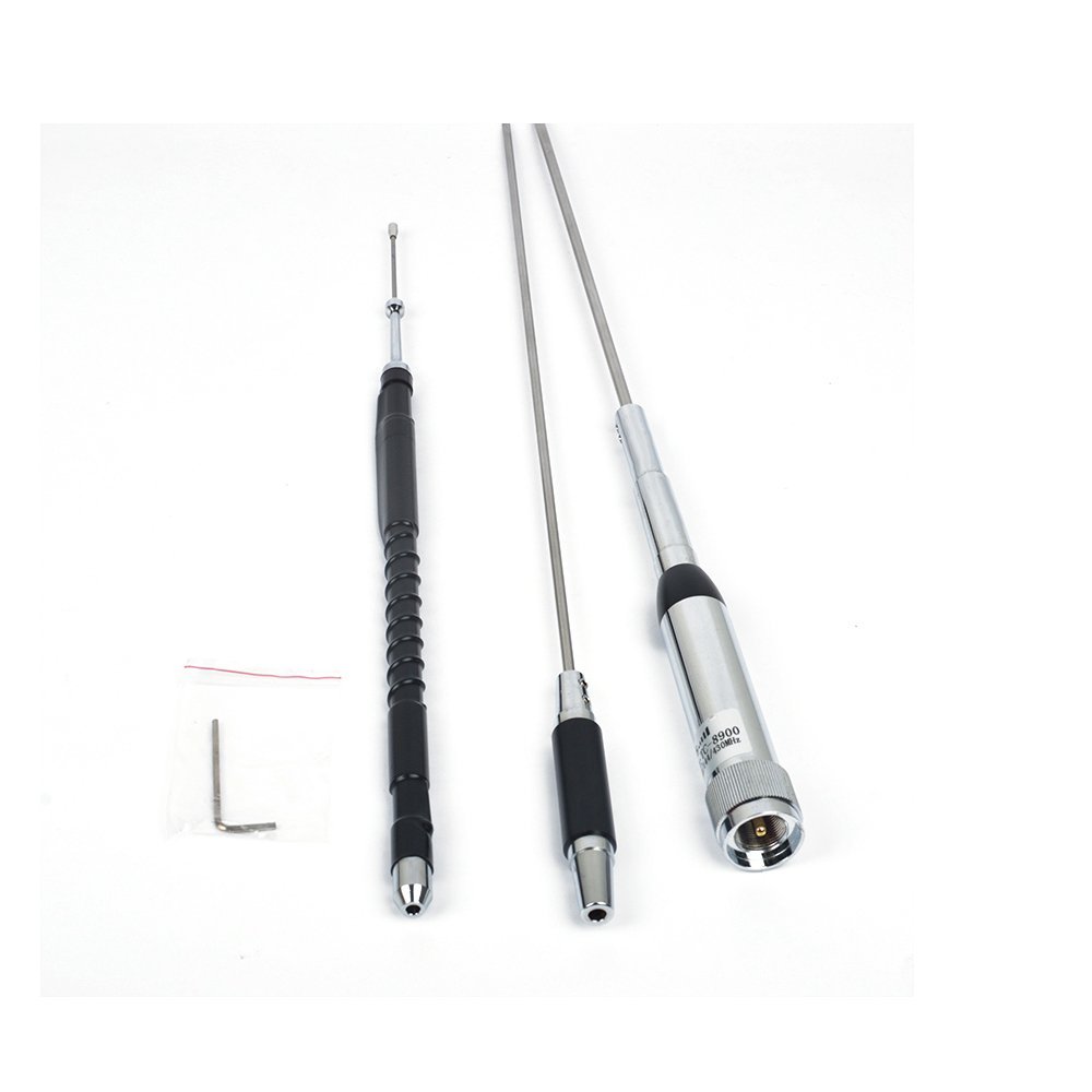 Car radio Antenna 29.6/50/144/430MHz Quad 4 Bands Mobile Antenna CR-8900 for TYT TH-9800 Yaesu FT-8900R Car radio Stainless with