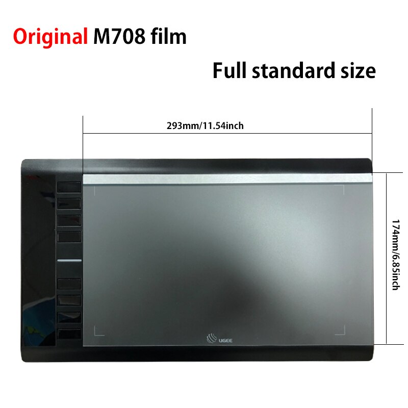 Película protectora de pantalla Original para tableta gráfica Digital Ugee M708, protector de pantalla electrónico, tablero de dibujo mate
