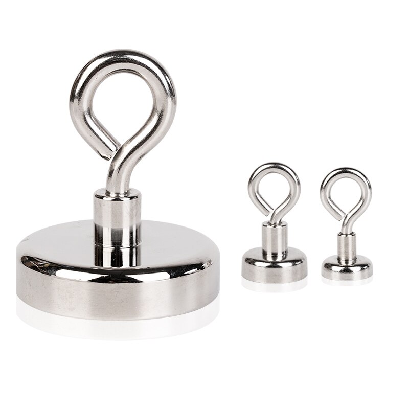 Strong Powerful Neodymium Magnet Round Thick Treasure Hunt Magnets Strongest Permanent Fishing Vertical Magnetic Materials