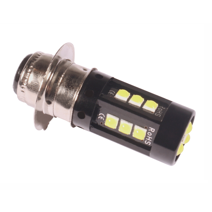 1pcs H6M P15D LED Motorfiets Koplamp Wit PX15D P15D-25-1 Lamp Voor Scooter Bromfiets Motor LED Koplamp 2000Lm 12V