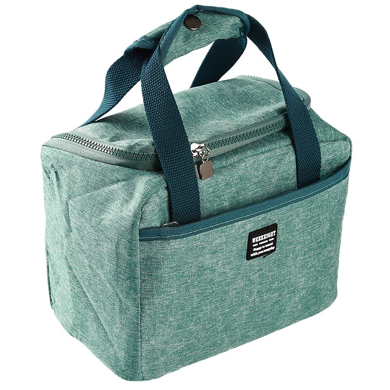 Lunch Box Bag Portable Cation Lunch Cooler Bag Fruit Food Ice Bag borsa termica da Picnic grande impermeabile per donna: blackish green