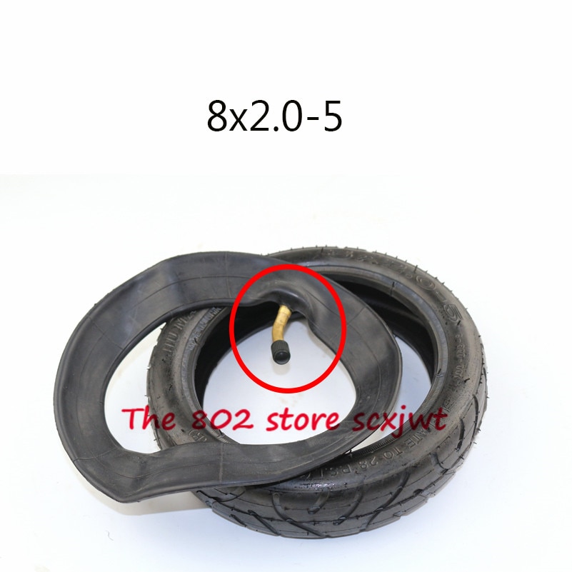 8 inch pneumatic tire 8X2.0-5 inner and outer tire 8x2.00-5 tube tyre for Electric scooter baby trolley motorcycle part