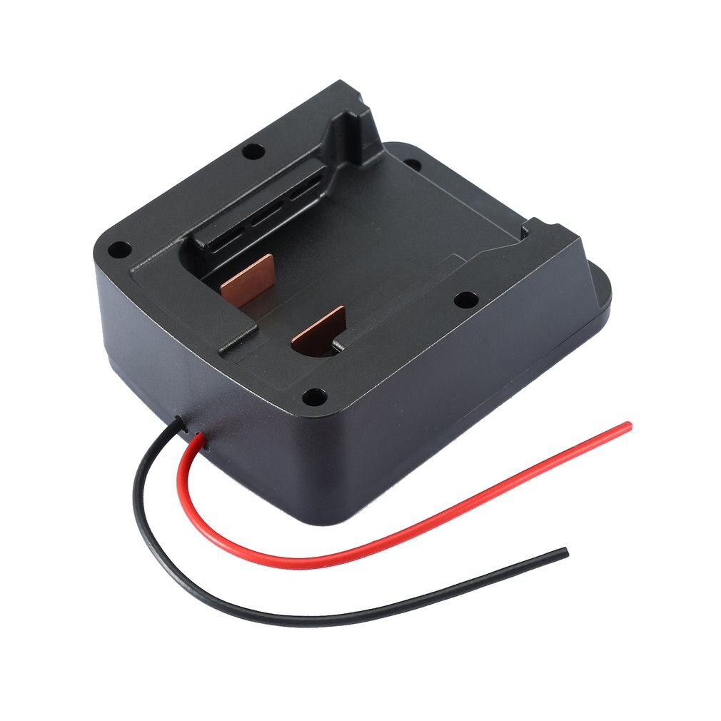 Right Angle Battery Adapter With DIY 2 Wiring Output for Milwaukee 18V M18 XC18 Dock Power Connector Black