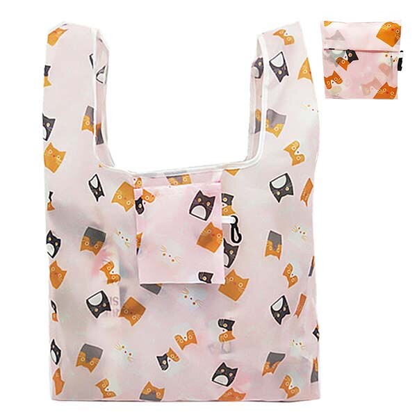 Taitettava Ostoskassi - Suuri Uudelleenkäytettävä Eko-kassi Polyesteriä - Casual Tote: Väri 12