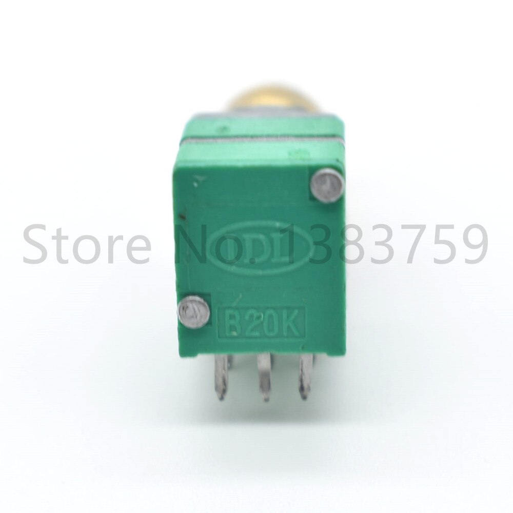 09 Type Stereo Kanaal B20K Potentiometer Dual-As Roterende Handvat 15Mm