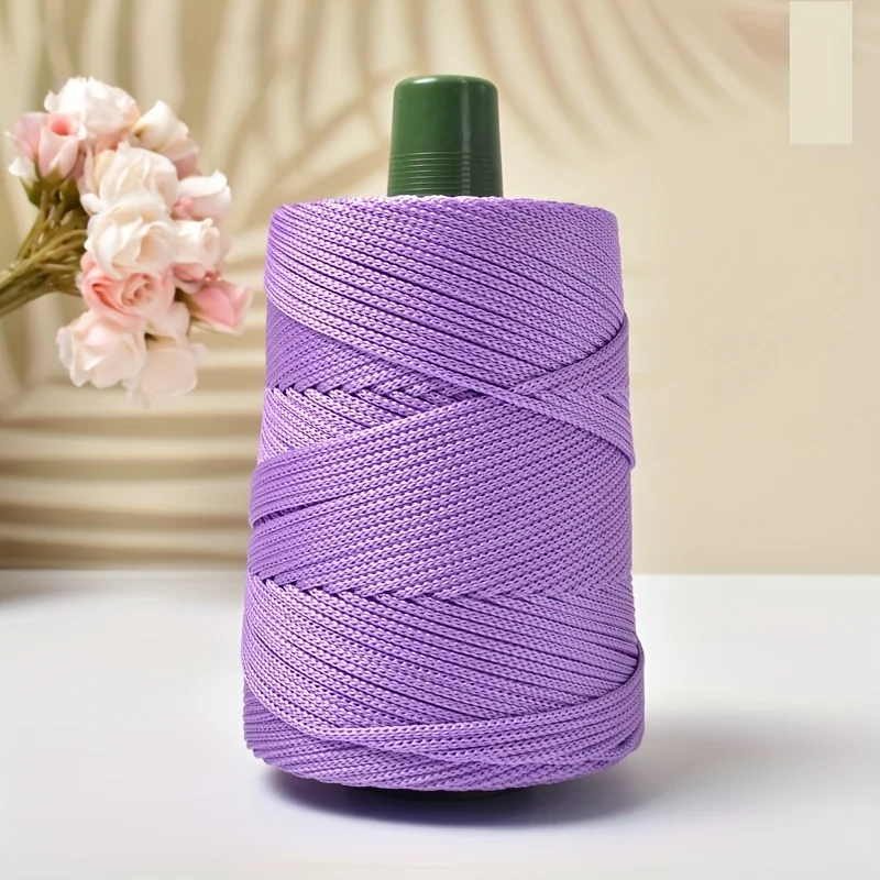 230G Polyester Häkelgarn 3mm Hohlgarn Leichte Viskose Eisseil Hutgarne Handgewebtes Garn Diy Hakenkissen Hohl Helle Seide: Orange
