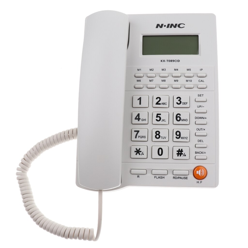 Landline Phone Corded Home Office Desk Telephone Backlit Display Caller ID