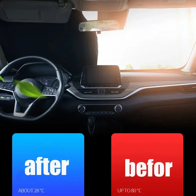 Auto Windscherm Zonnescherm Covers Voor Voorruit Zonnebrandcrème Uv Beschermer Parasol Voor Auto Zomer Zonnescherm Accessoires