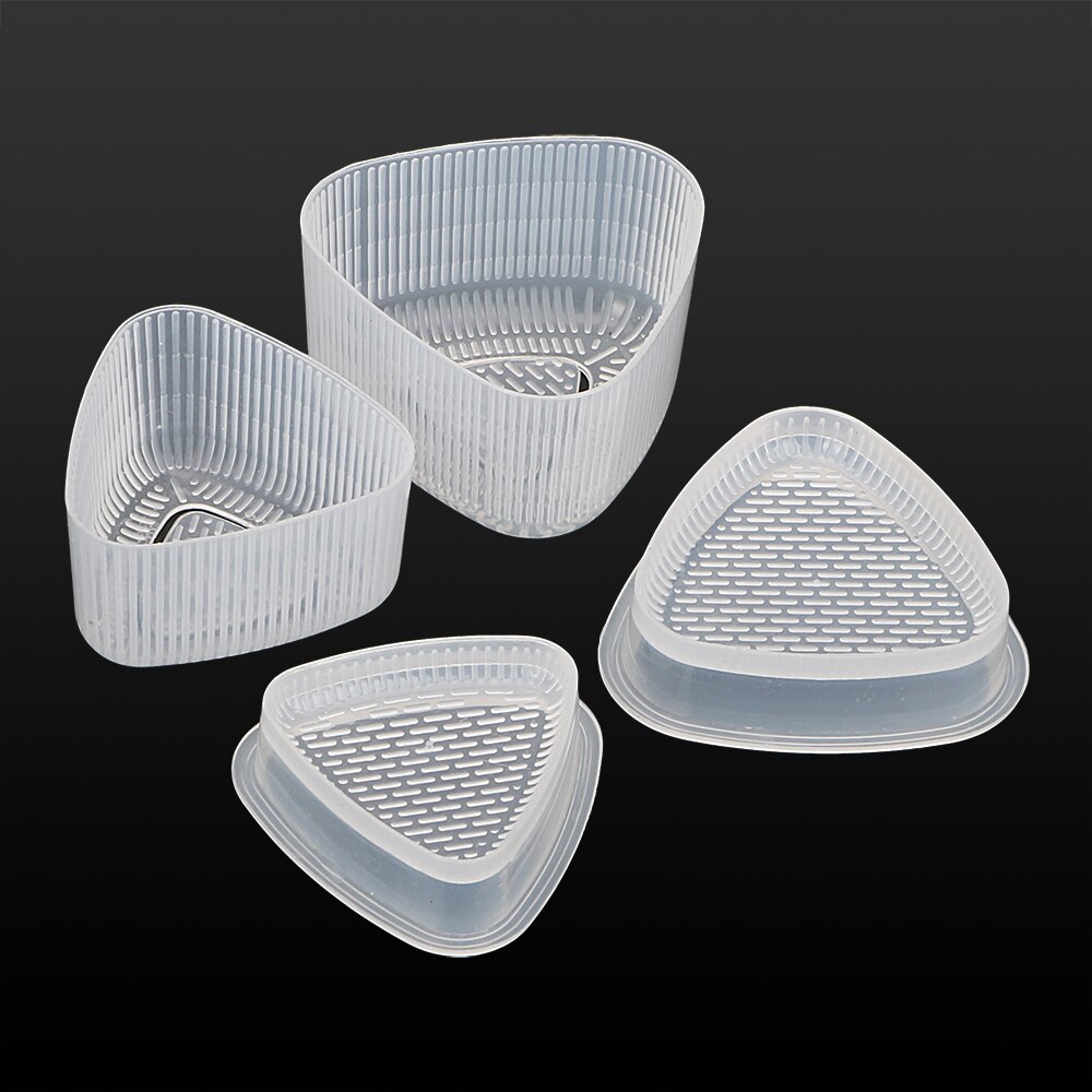 Hilife sushi onigiri mögel bento verktyg 2 st / set triangel risboll tillverkare kökstillbehör matpress diy