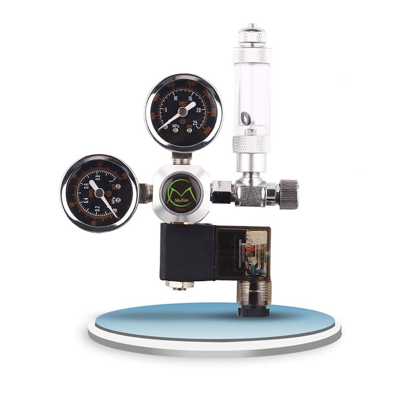 Akvarie  co2 regulator  w21.8 220v magnetisk magnetisk kontraventil akvarie bobletæller  co2 kontrol vand plante akvarium værktøj
