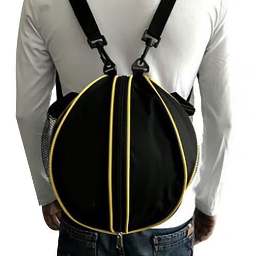 Bolsa de hombro de bola deportiva portátil, mochila de almacenamiento para baloncesto, fútbol, voleibol, bolso de mano, correa de hombro de forma redonda