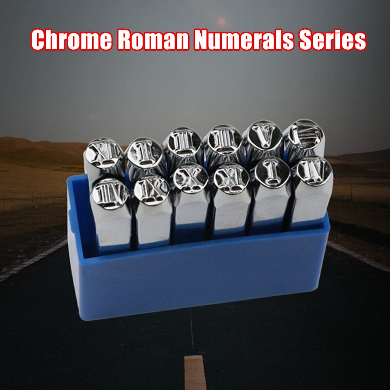 Number Stamp Set Iron Stamps Punch Press Tool Imprinting Marking Piece of Art for Stamps Leather Wood QP2