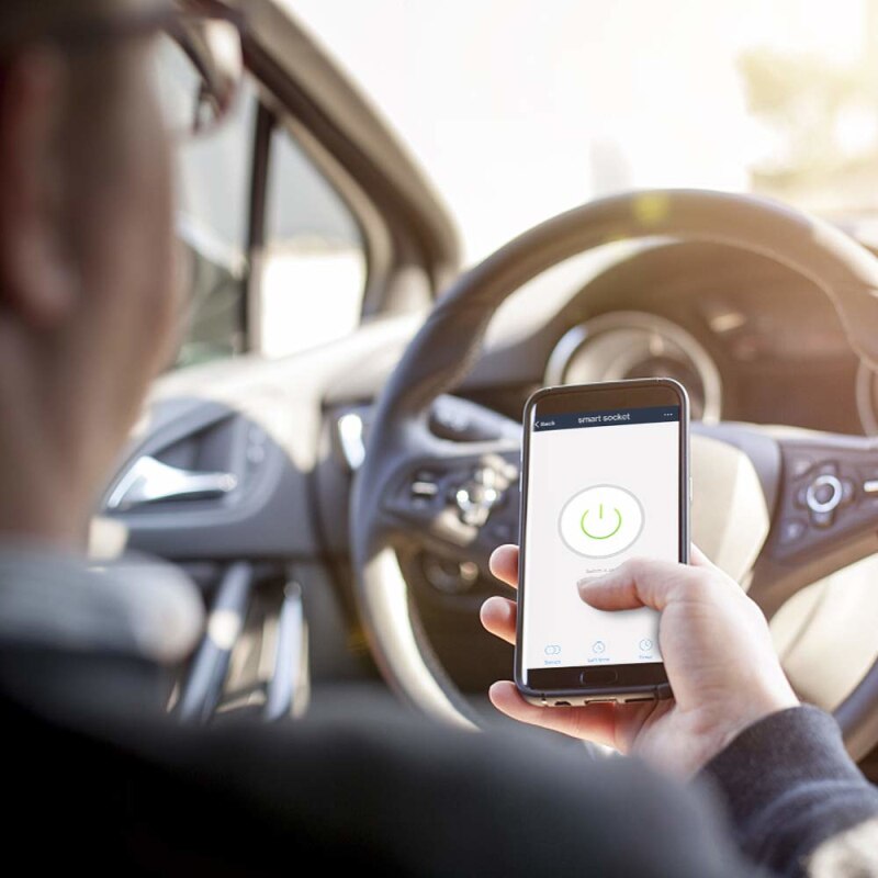 Portalampada accorto WiFi portalampada E26 E27 portato base lampadina interruttore remoto controllo vocale compatibile con Alexa Google casa