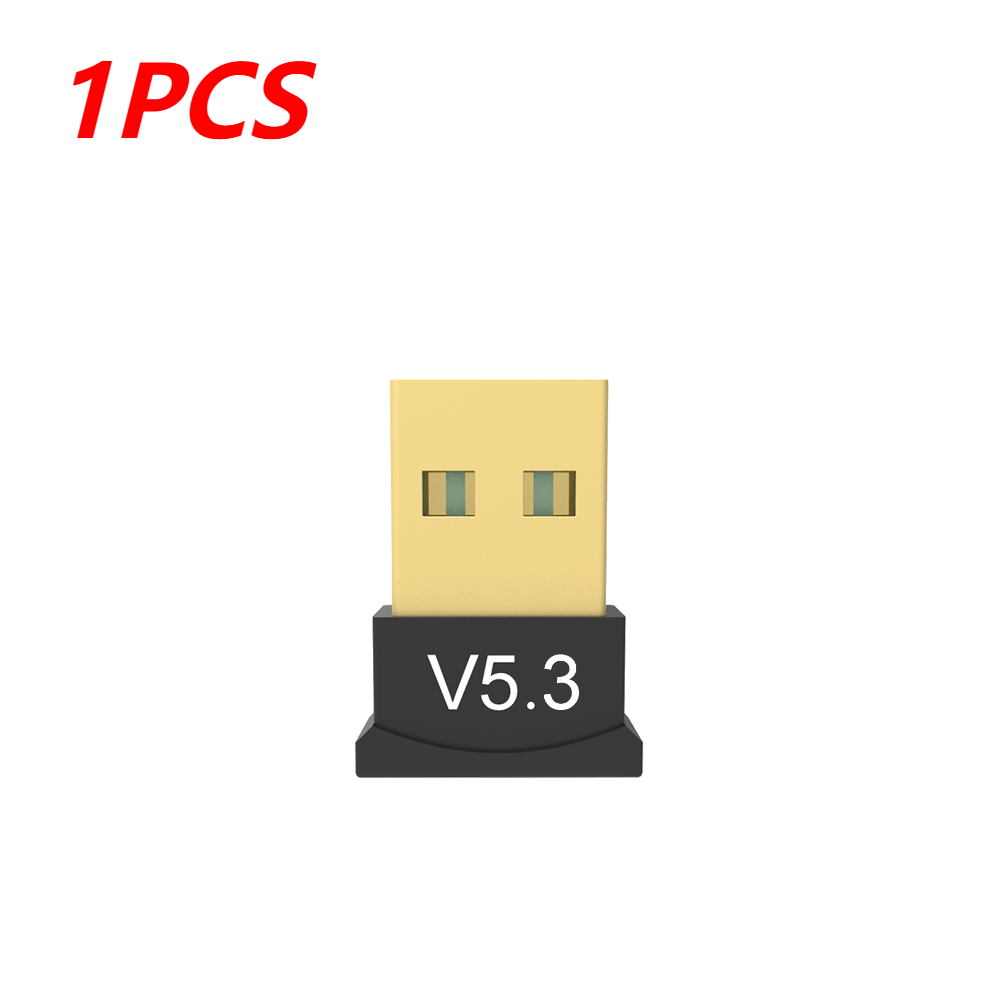 Bezprzewodowy USB Bluetooth 5.3 Adapter USB 2.0/3.0 3mbps nadajnik otrzymać do komputera z systemem Windows XP Laptop i Desktop Windows 11 10 9 8: Czerwony