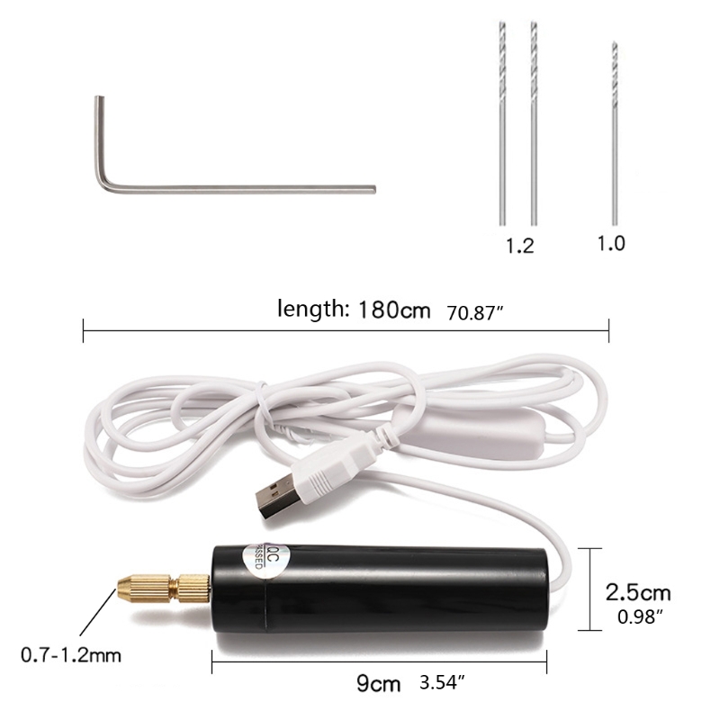 Mini elektrische Bohrmaschine Handbohrer Bausatz Epoxidharz Schmuck Herstellung Holz Handwerk Werkzeuge 5V USB-Stecker Schrauben dreher Werkzeugs atz