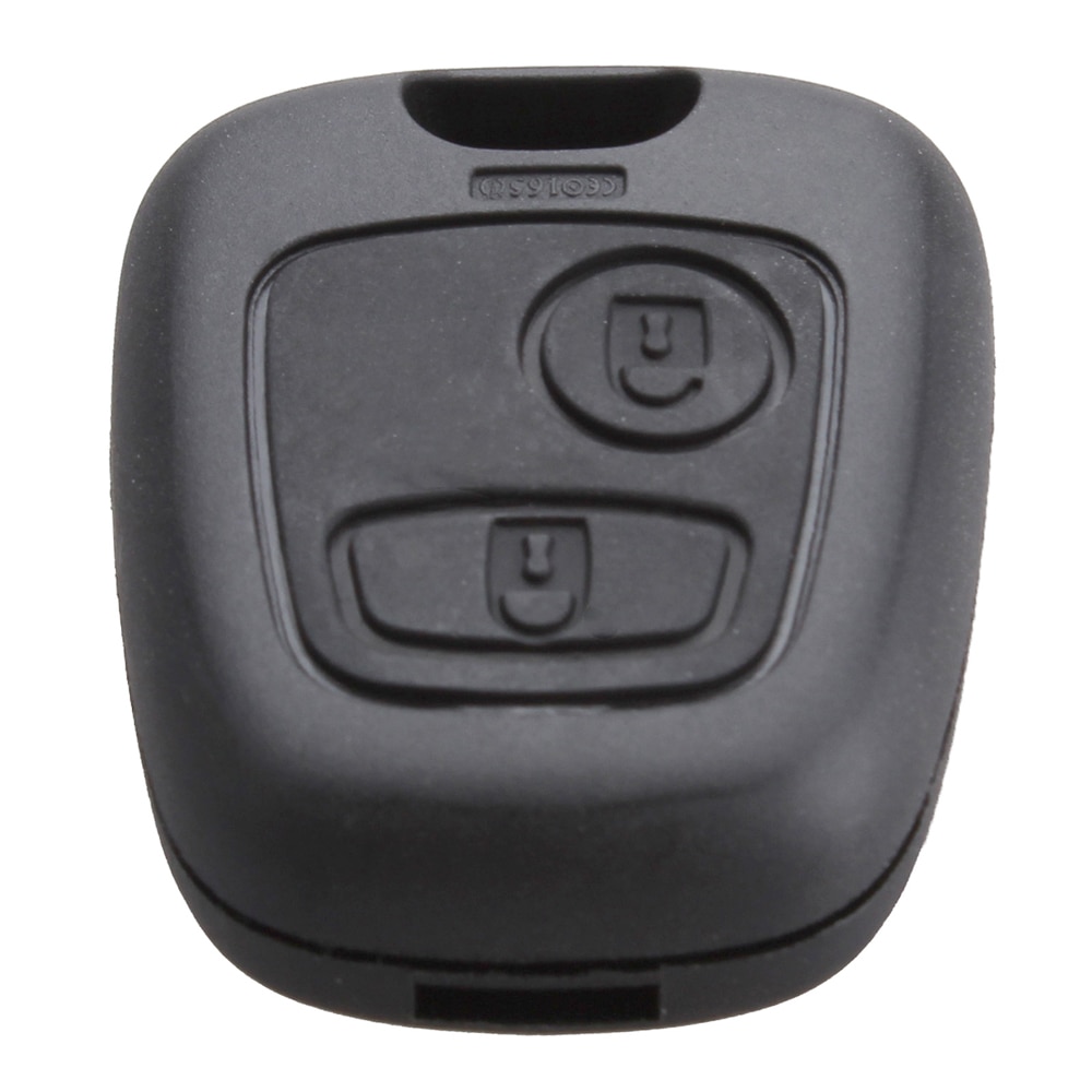 2 Knoppen Entry Vervanging Key Remote Fob Shell Case Geschikt Voor Peugeot 106 107 206 207 307 406 407