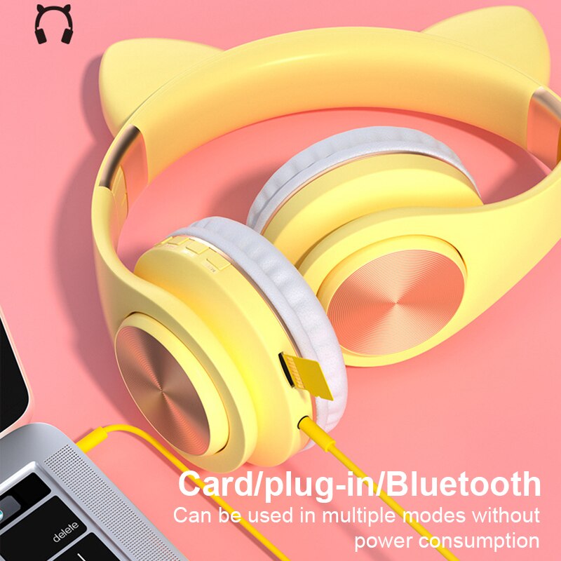 LEVANA gamingowy zestaw słuchawkowy Gamer słuchawki Surround Sound Stereo przewodowe słuchawki mikrofon USB kolorowe światło PC Laptop zestaw słuchawkowy do gier