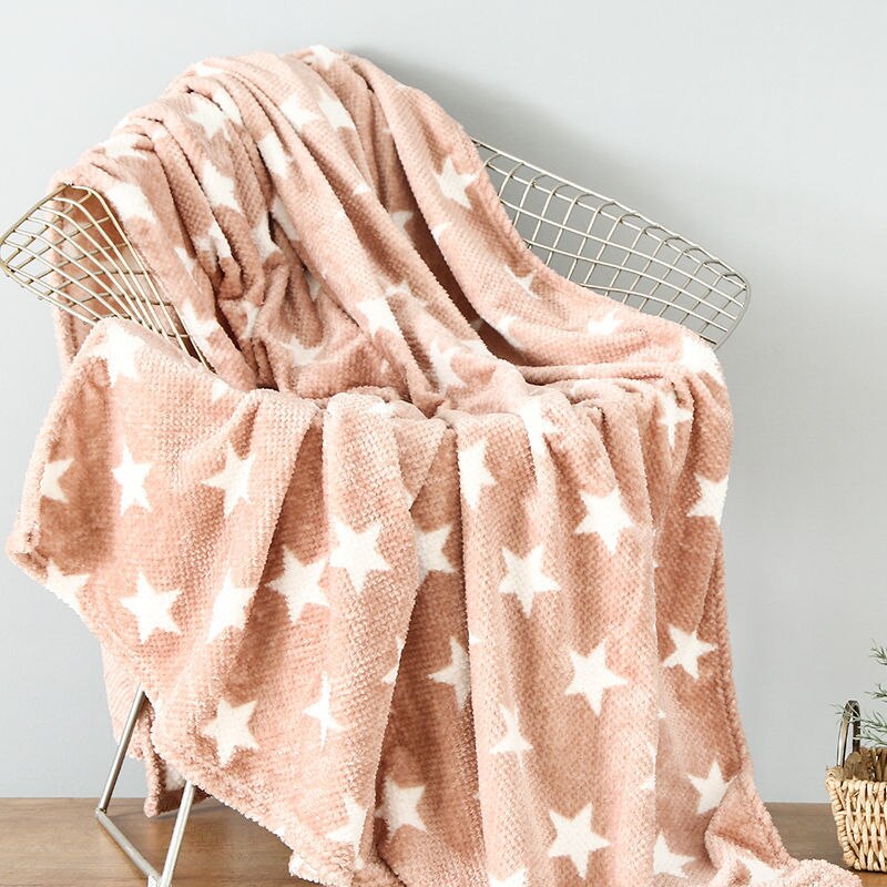 Winter Double-sided Thickened Edelweiss Duvet Cover Cute Cartoon Baby Duvet Cover Sofa Cover Blanket AB Flannel Cover Blanket: A-Bed sheet / 100x150cm Bed sheet