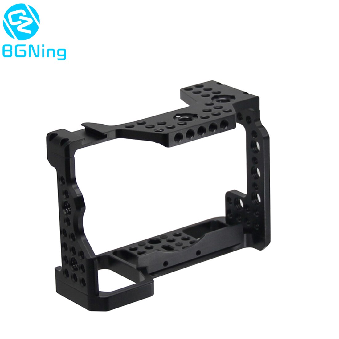 Aluminum Alloy Camera Cage Video Stabilizer with 1/4" Threaded Hole/Cold Shoe Mount for Sony A7RIII / A7M3 / A7III SLR Camera