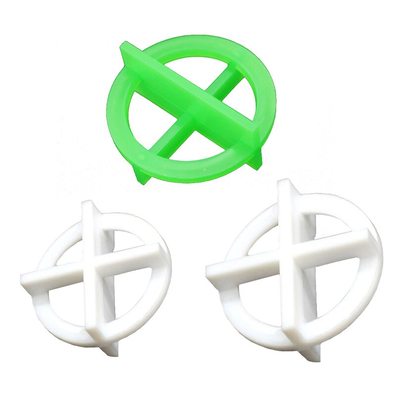100pcs Reusable Cross Tile Leveling Alignment Wall Floor Locator Recyclable Plastic Tile Leveling System Base Spacer Top