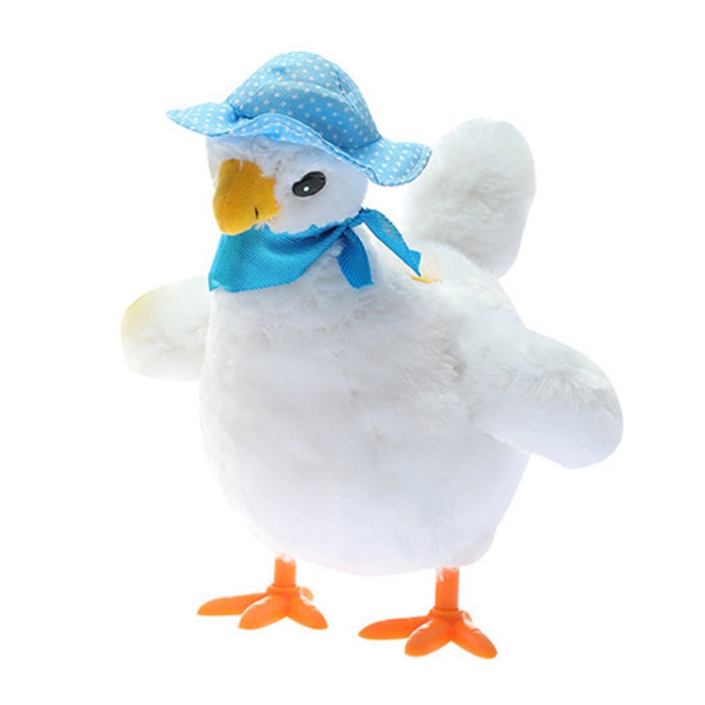 Un pollo divertido pollo de juguete gallina ponedora huevo Shocked broma niño Anti-estrés Gadget juego divertido interior o al aire libre: white