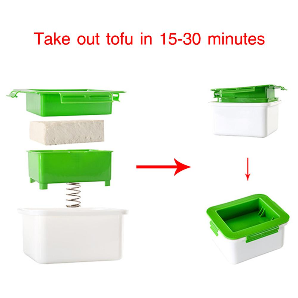 Tofu Pers Tofu Afdruiprek 3-Layer Tofu Pers Ingebouwde Drainage Water Verwijderen Tool Vaatwasser Veilig Thuis keuken Keuken Tool