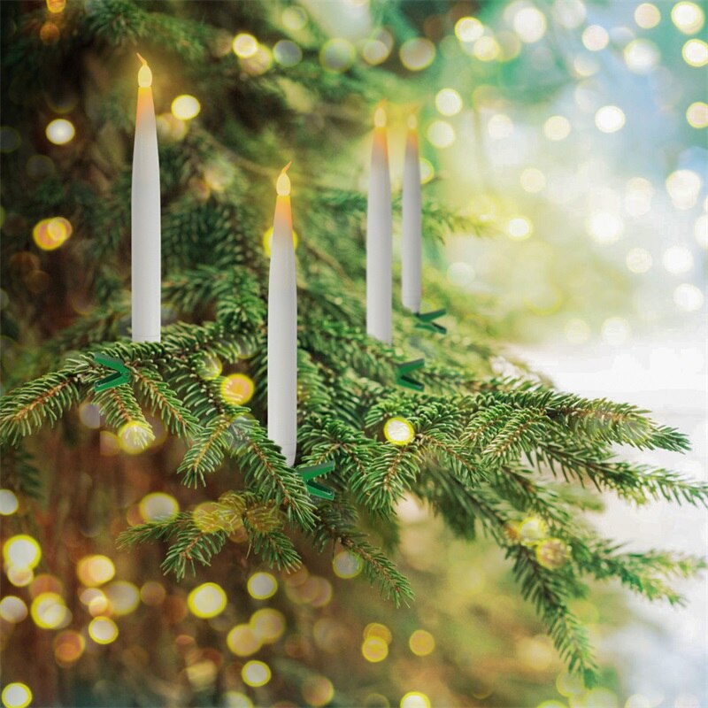Bougies à piles de nouvel an | Bougie conique sans flamme, télécommande sans fil, pour maison, fête d'arbre de noël, de mariage